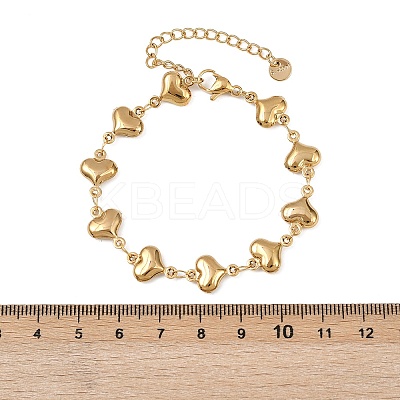 304 Stainless Steel Link Bracelets for Women LS-BJEW-Z136-01G-1