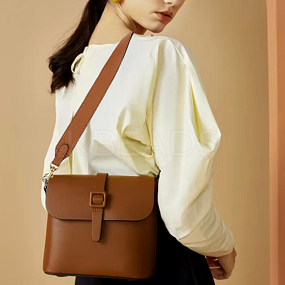 Adjustable Cowhide Bag Straps DIY-WH0304-694A-1