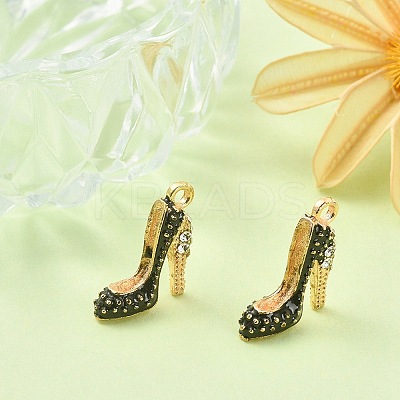 2Pcs Alloy Enamel Stilettos Pendants ENAM-YW0002-30A-1