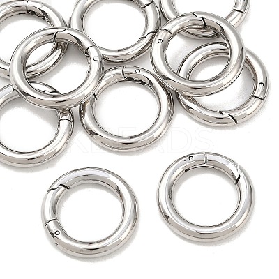 Tarnish Resistant Ring 304 Stainless Steel Spring Gate Rings LS-STAS-E073-06-1