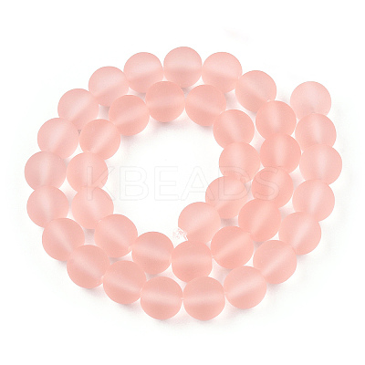 Transparent Glass Beads Strands GLAA-T032-T10mm-MD10-1