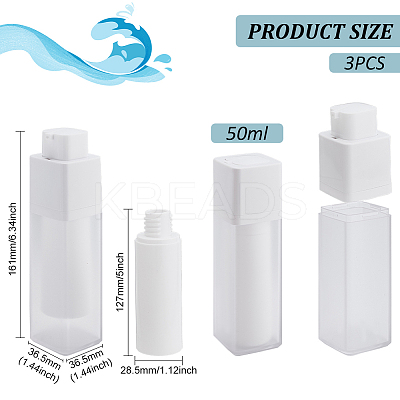 Plastic Vacuum Pump Bottles AJEW-WH0083-27A-1