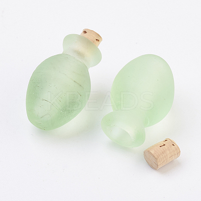 Handmade Lampwork Perfume Bottle Pendants LAMP-P044-M07-1