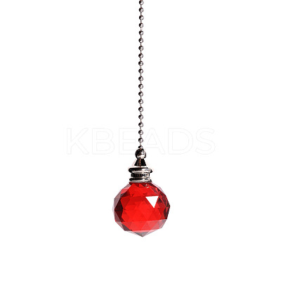 Glass Crystal Ceiling Fan Pull Chain Extenders PW-WG22568-03-1
