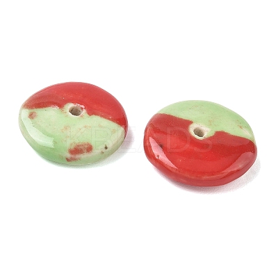 Vintage Handmade Two Tone Porcelain Beads PORC-NH0002-01C-1