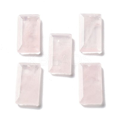 Natural Rose Quartz Pendants G-G063-01A-1