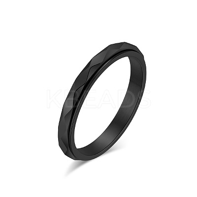 304 Stainless Steel Rotating Finger Rings FS-WGA316C-17-1