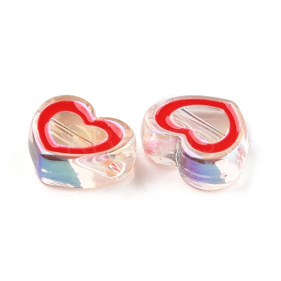 UV Plating Acrylic Beads OACR-K005-23-1