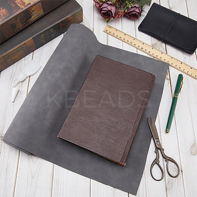 Frosted PU Leather Fabric DIY-WH0622-061A-1