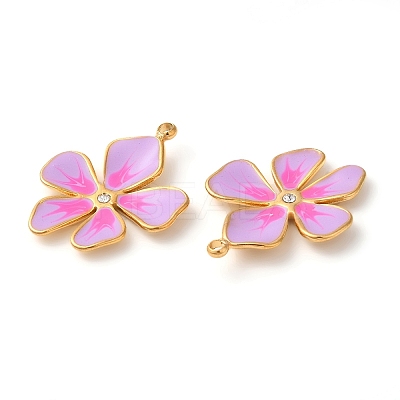 304 Stainless Steel Enamel Pendants X-STAS-K256-10G-04-1