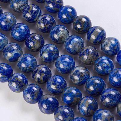 Natural Lapis Lazuli Beads Strands G-K254-01-10mm-1