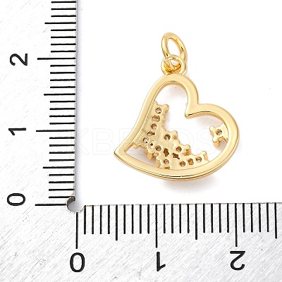 Brass Micro Pave Cubic Zirconia Pendants KK-S510-49G-01-1