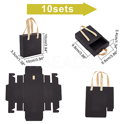 Foldable Paper Drawer Boxes CON-WH0087-31B-1