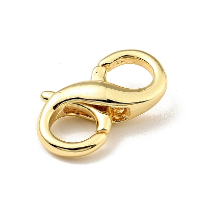Brass Double Opening Lobster Claw Clasps X-KK-G416-53G-1