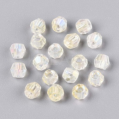 Transparent Spray Painted Glass Beads LS-EGLA-N018-4mm-10-1