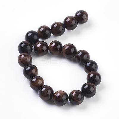 Natural Red Tiger Eye Beads Strands G-C076-10mm-1D-1