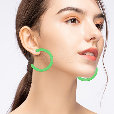 2 Sets 2 Style Acrylic Stud Earrings Set EJEW-AN0004-08-1