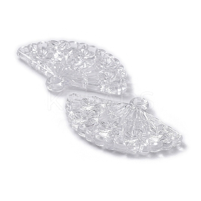 Transparent Acrylic Pendants TACR-A004-07B-02-1