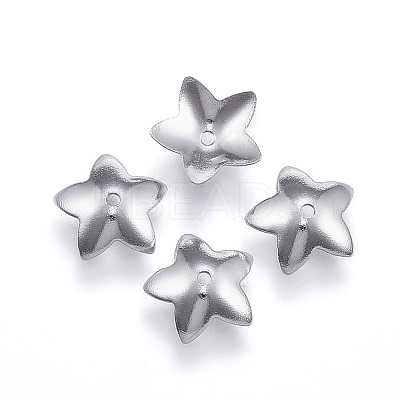 Tarnish Resistant 304 Stainless Steel Flower Bead Caps LS-STAS-G124-28P-1