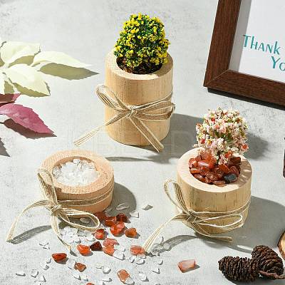 Wood Candle Holder DJEW-CJC0002-02-1