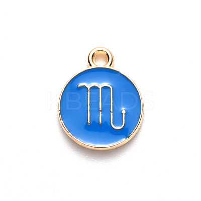 Alloy Enamel Pendants ENAM-S124-01A-02L-1