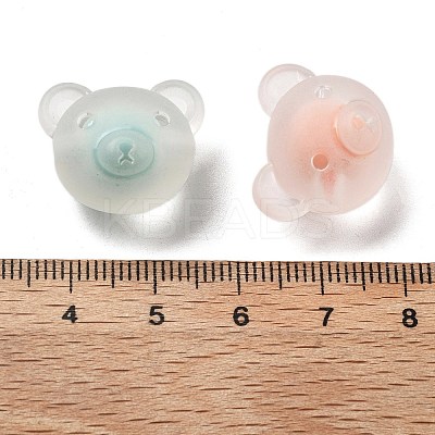 Frosted Transparent Acrylic Beads OACR-A032-19-1