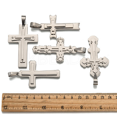 Non-Tarnish 201 Stainless Steel Big Pendants STAS-I002-M06-1-1