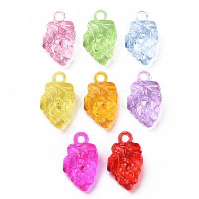 Autumn Theme Transparent Acrylic Pendants MACR-N013-025-1