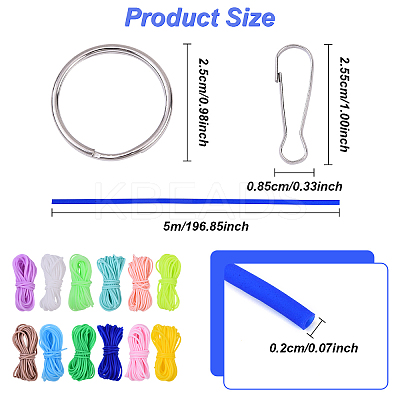 DIY Keychain Making Kits DIY-YW0017-16-1