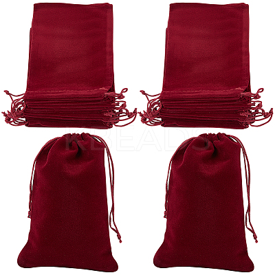 20Pcs Rectangle Velvet Drawstring Pouches TP-BBC0001-03A-01-1