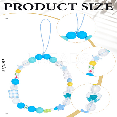 1Pc Acrylic Beaded Mobile Straps for Women HJEW-LP0002-16A-1