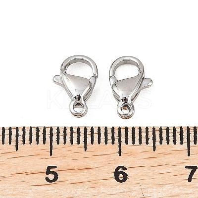 Non-Tarnish 316 Surgical Stainless Steel Lobster Claw Clasps X-STAS-316-FL10A-1