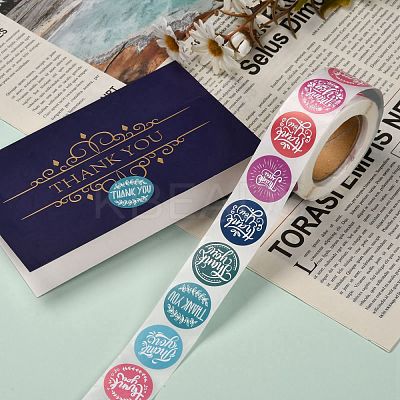1 Inch Thank You Self-Adhesive Paper Gift Tag Stickers DIY-E027-A-01-1