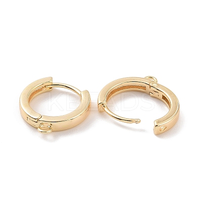 Brass Hoop Earring Findings KK-A168-25G-1