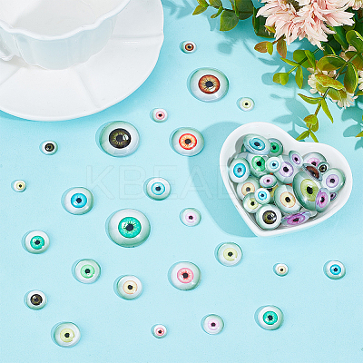 200Pcs 8 Styles Glass Craft Eyes Cabochons DIY-GO0001-86-1