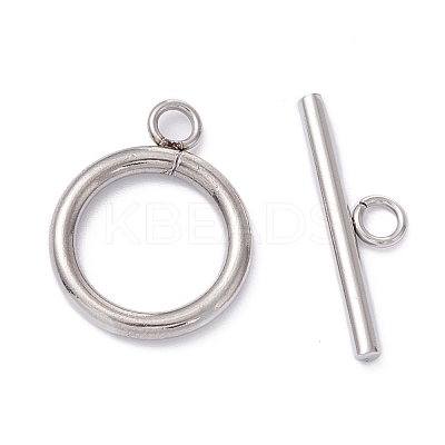 Non-Tarnish 304 Stainless Steel Toggle Clasps STAS-H380-03P-1