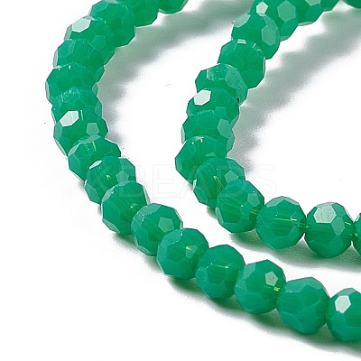 Faceted(32 Facets) Glass Beads Strands EGLA-J042-36A-05-1