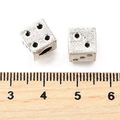 Tibetan Style Alloy European Bead Rhinestone Settings TIBE-L008-30AS-1