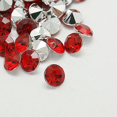 Imitation Taiwan Acrylic Rhinestone Pointed Back Cabochons GACR-A003-3mm-06-1