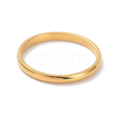 2mm Polished Plain Dome Finger Ring for Girl Women LS-RJEW-C012-05C-G-1