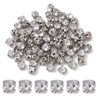 Square Sew on Rhinestone FIND-YW0003-10G-1