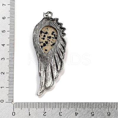 Natural Dalmatian Jasper Big Pendants G-G112-02AS-07-1