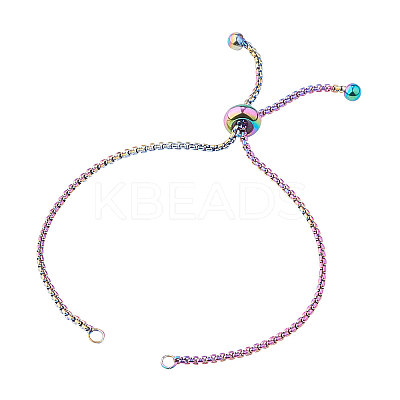 Stainless Steel Slider Bracelet/Bolo Bracelet Making MAK-CJ0002-02-1
