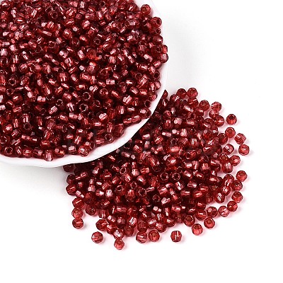 Silver Lined Glass Seed Beads SEED-T007-18A-14-1