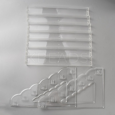 7-Tier Plastic Model Toy Assembled Organizer Holders ODIS-WH0025-295-1