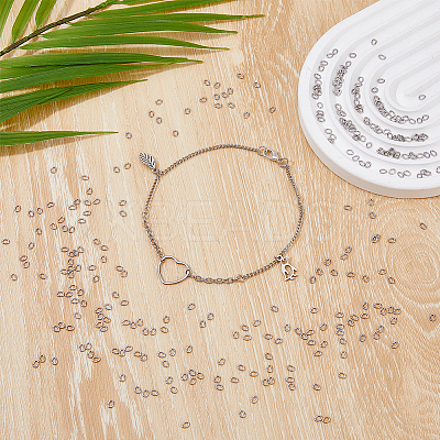 1000Pcs 304 Stainless Steel Open Jump Rings STAS-DC0016-18A-1