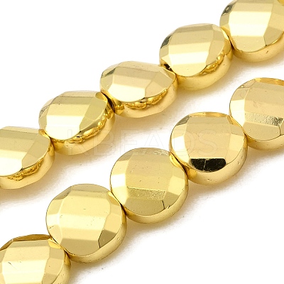 Electroplate Glass Beads Strands EGLA-F166-15-1