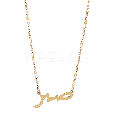1pc 304 Stainless Steel Pendant Necklaces NJEW-LP0001-48-1