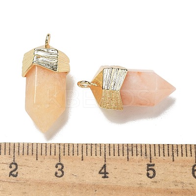 Natural Topaz Jade Faceted Pendants G-G181-03G-01-1