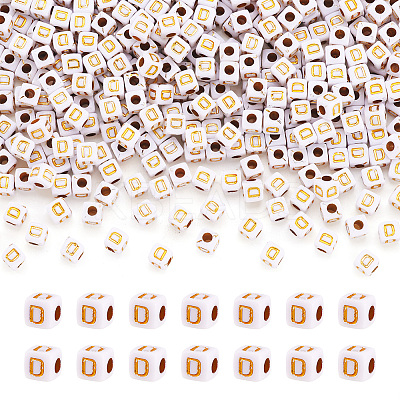 Opaque Acrylic Beads MACR-TAG0001-07D-1